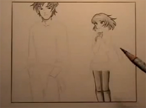 Уроки рисования персонажей манги и аниме! Часть 4