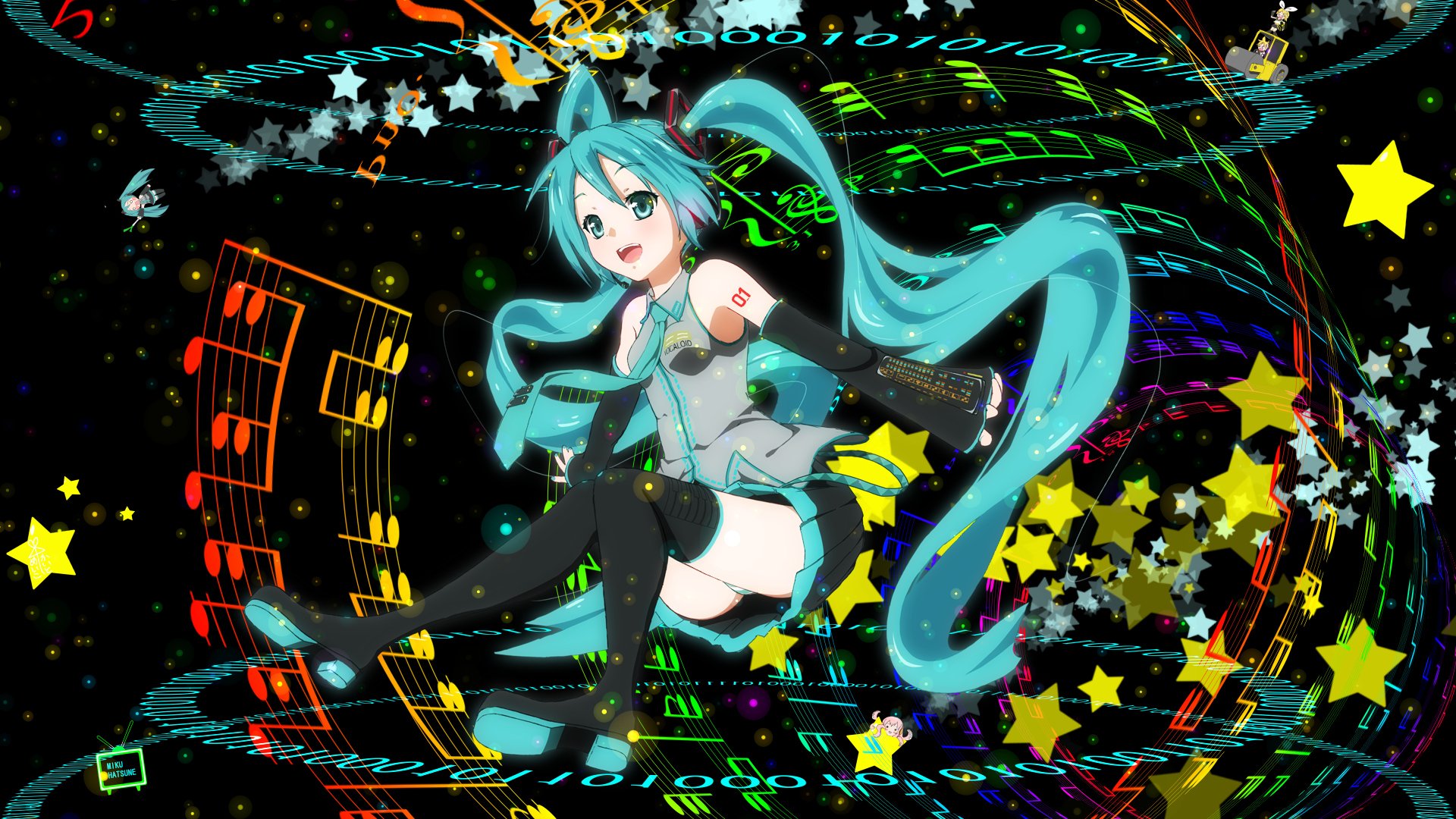 Hatsune miku rabbit hole art